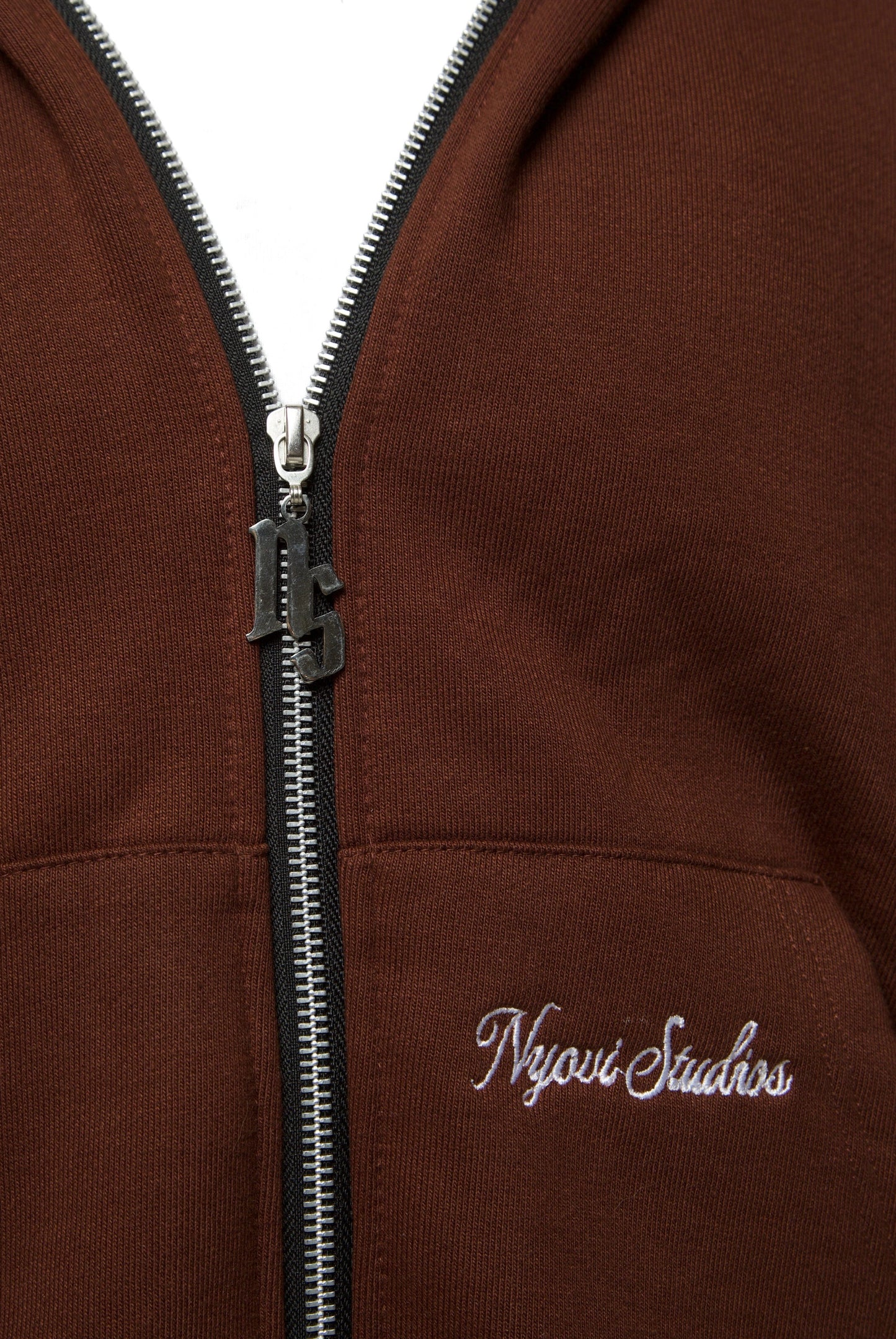 Brown Zip Hoodie - 500GSM