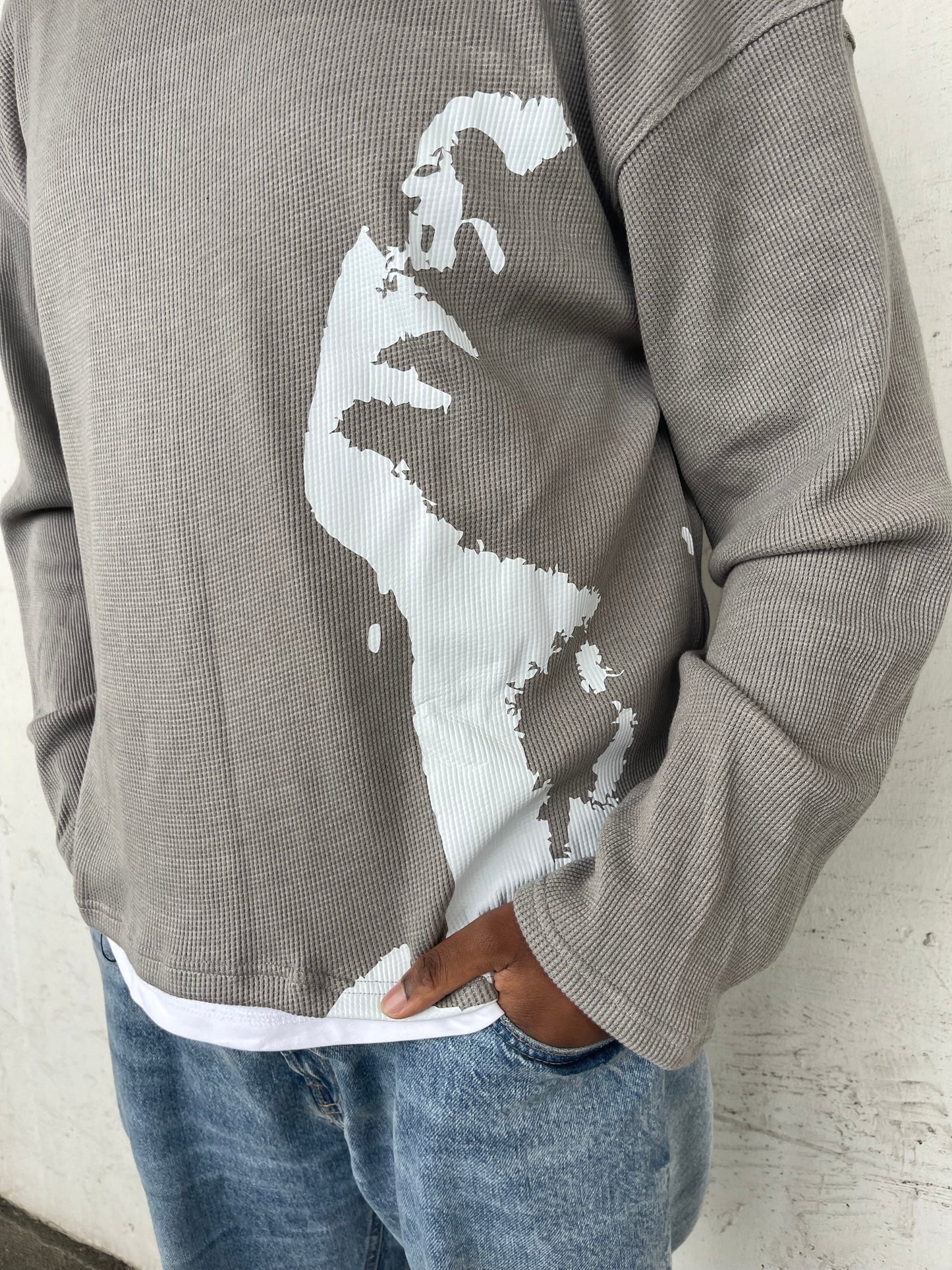 Residual’ Knit Waffle L/S