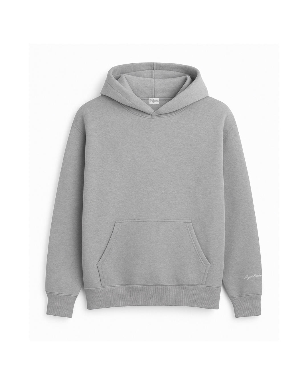 Heather Grey Hoodie - 500GSM