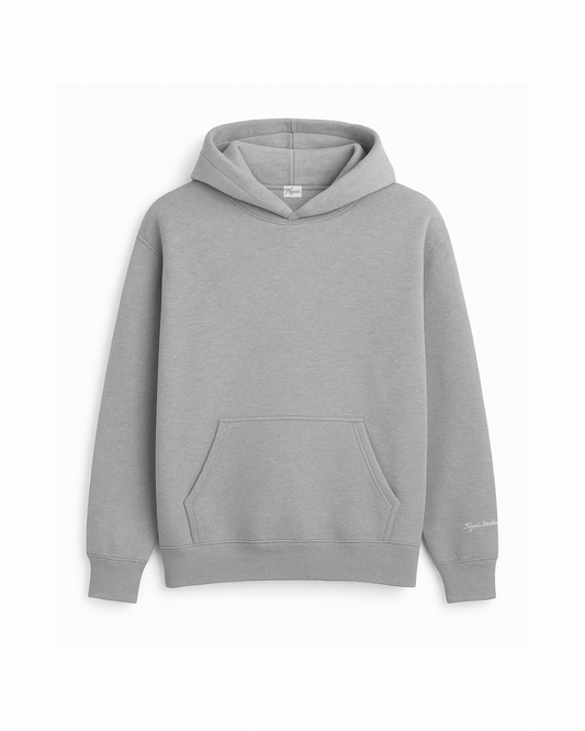 Heather Grey 500GSM Hoodie